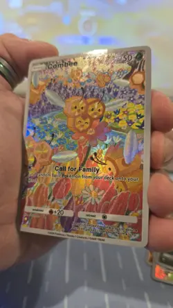 ~ Pokemon Pocket Combee Illustration Textured Art Card Holo ~ - Image 1