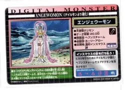 #46 ANGEWOMON Digimon Adventure 02 Glossy Vending Card Bandai 2000 NM - Image 2