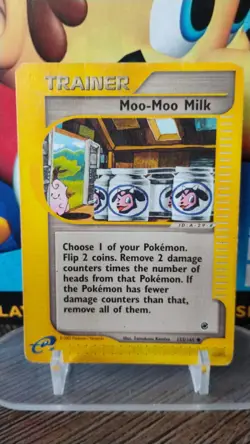 MOO-MOO MILK Expedition E-Series POKEMON Non-Holo TRAINER 2002 Trading Card 155 - Image 1