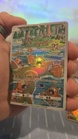 ~ Pokemon Pocket Bidoof Illustration Textured Art Card Holo ~ - Image 1