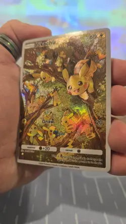~ Pokemon Pocket Pikachu Illustration Textured Art Card Holo ~ - Image 1