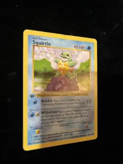 1999 Pokemon TCG Squirtle Base Set 63/102 Shadowless Common Card - Image 4