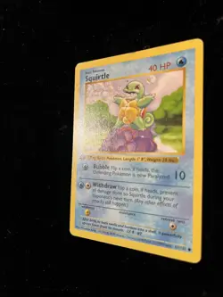 1999 Pokemon TCG Squirtle Base Set 63/102 Shadowless Common Card - Image 5