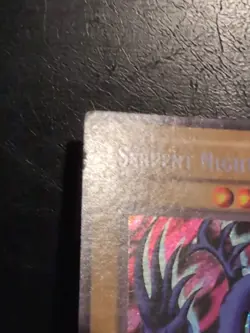 Yu-Gi-Oh! SECRET RARE CARD SERPENT NIGHT DRAGON MRL-103 1996 VINTAGE PRINT LP - Image 4