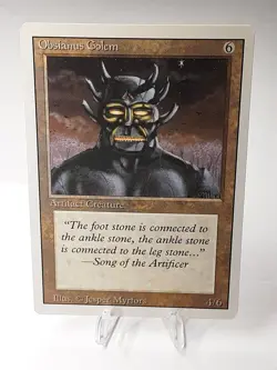 MTG - 3rd Edition - Revised - Obsianus Golem - Uncommon - LP+ NM - Image 1