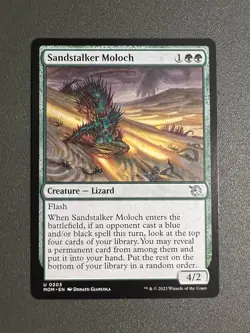 Sandstalker Moloch MTG Magic the Gathering Card NM Near Mint March Machines MOM - Image 1