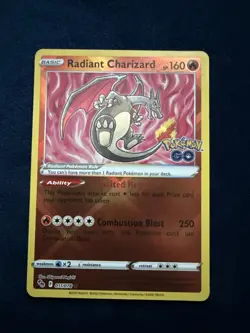 Pokemon Go Radiant Charizard #11/78 PSA 10 Mint Holo Card TCG 2022 - Image 1
