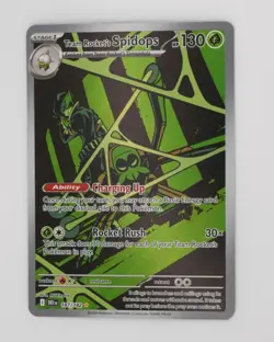 Pokemon TCG Team Rockets Spidops Illustration Rare Card 187/182 Destined Rivals - Image 1