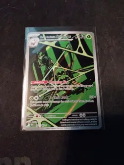 Pokemon TCG Team Rockets Spidops Illustration Rare Card 187/182 Destined Rivals - Image 1