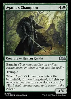X4-NM-MTG-Playset-Wilds of Eldraine-Agatha's Champion-0160 - Image 1