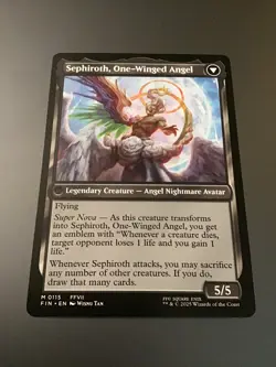 MTG x Final Fantasy #0115 Sephiroth, Fabled Soldier / One Winged Angel - Image 2