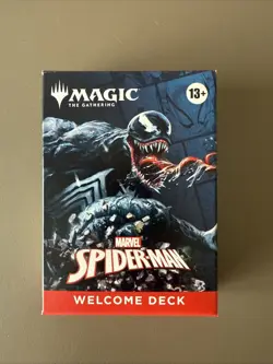 SDCC 2025 Magic The Gathering MTG Marvel Spider-Man Welcome Deck BLACK Venom - Image 1