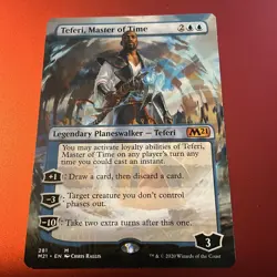 [1x] Teferi, Master of Time (281) Borderless Near Mint English Core Set 2021 MTG - Image 1