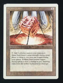 Magic The Gathering: MTG - Mana Vault - Revised Edition-CORNER DAMAGE SEE PICS - Image 1