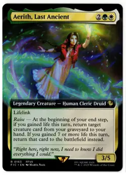 MTG Aerith, Last Ancient (Extended Art) - Commander: FINAL FANTASY (FIC) 0163 - Image 1