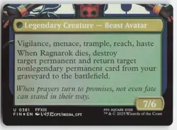 MTG - Fang, Fearless l'Cie (Borderless) 381 FINAL FANTASY NM FOIL - Image 2