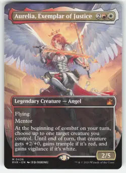 MTG - Aurelia, Exemplar of Justice (Anime Borderless) 436 Ravnica Remastered NM - Image 1
