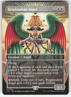 MTG - Resplendent Angel (Borderless) 334 The Lost Caverns of Ixalan NM - Image 1