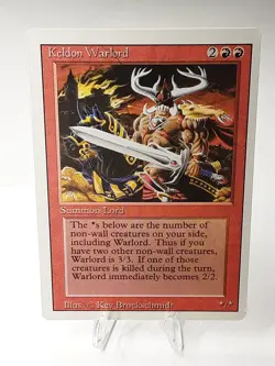 MTG - 3rd Edition - Revised - Keldon Warlord - Uncommon - LP+ NM - Image 1