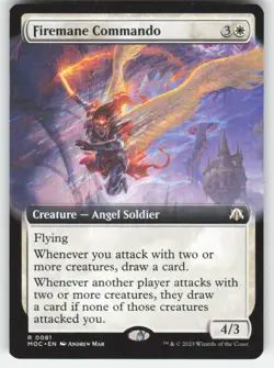 MTG - Firemane Commando (Extended Art) 81 Commander: March of the Machine NM - Image 1
