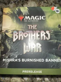 MtG The Brothers' War Prerelease Mishra's Burnished Banner ENGLISH SEALED - Image 1