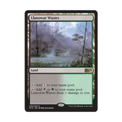 WOTC MTG Magic 2015 Llanowar Wastes (R) (Foil) NM - Image 1