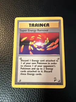 Trainer Super Energy Removal Pokemon Base set 2 unlimited 108/130 WOTC LP+ * - Image 1