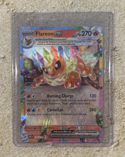 Pokemon Flareon EX Prismatic Evolutions 014/131 New in Sleeve and Top Loader - Image 2