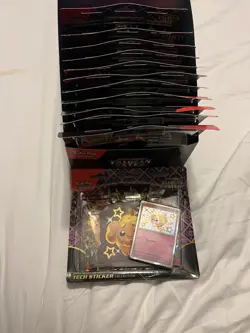 Pokemon TCG Paldean Fates Tech Sticker Collection 12 Blisters Display case ! 🔥 - Image 3
