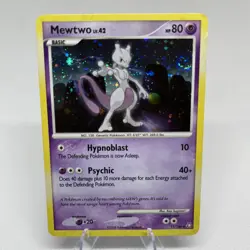 Pokemon Mewtwo SWIRL 42 11/146 Holo Rare 2008 Diamond & Pearl Legends Awakened - Image 1