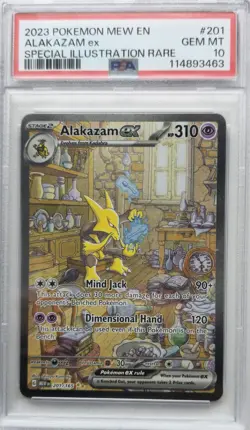 💥PSA 10 - Alakazam ex SIR 201/165 SV MEW English 151 - Pokemon Card TCG - Image 3
