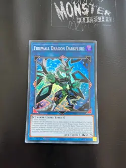 YUGIOH FIREWALL DRAGON DARKFLUID SUPER RARE MP20-EN168 1ST EDITION - Image 1