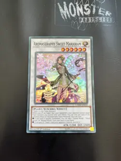YUGIOH AROMASERAPHY SWEET MARJORAM SUPER RARE CHIM-EN034 1ST EDITION - Image 1
