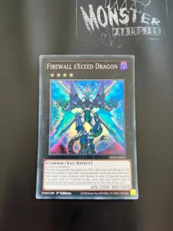 YUGIOH FIREWALL EXCEED DRAGON SUPER RARE MP20-EN067 1ST EDITION - Image 1