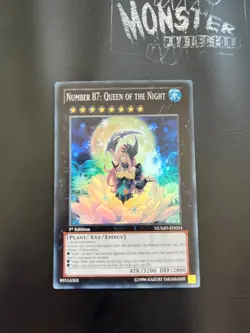 YUGIOH NUMBER 87: QUEEN OF THE NIGHT SUPER RARE 1ST EDITION - Image 1