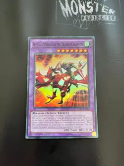 YUGIOH SKY GALLOPING GAIA THE DRAGON CHAMPION SUPER RARE MIL1-EN010 1ST EDITION - Image 1
