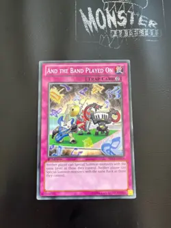 YUGIOH AND THE BAND PLAYED ON COMMON PRIO-EN079 1ST EDITION - Image 1