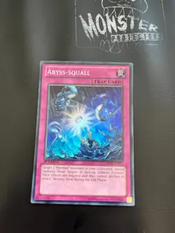 YUGIOH ABYSS-SQUALL SUPER RARE ABYR-EN071 1ST EDITION - Image 1