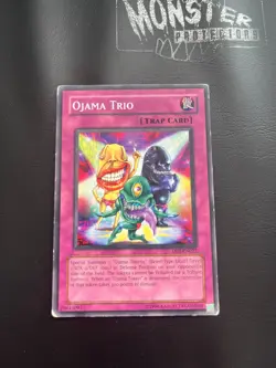 YUGIOH OJAMA TRIO COMMON DP2-EN027 PLAYED CONDITION - Image 1