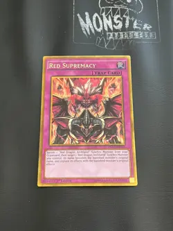 YUGIOH RED SUPREMACY GOLD SECRET RARE PGL3-EN020 1ST EDITION - Image 1