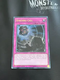 YUGIOH SYNCHRO CALL ULTRA RARE DUSA-EN017 1ST EDITION - Image 1