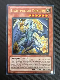 Yugioh Lightpulsar Dragon SDDC-EN001 Ultra Rare 1st Ed VLP - Image 1