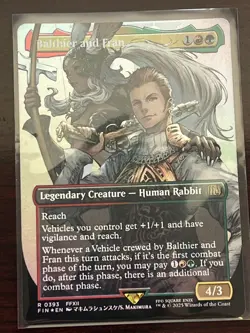 EXACT CARD PICTURED Balthier And Fran Borderless FIN 0393 MTG Final Fantasy Foil - Image 1
