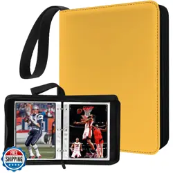 Mini Card Binder, 1-Pocket Super Lightweight Zipper Binder Holds 80+ Trading - Image 1