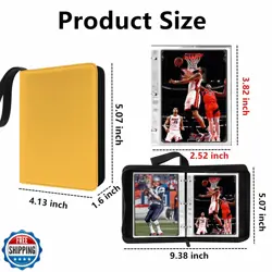 Mini Card Binder, 1-Pocket Super Lightweight Zipper Binder Holds 80+ Trading - Image 3