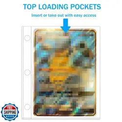 Mini Card Binder, 1-Pocket Super Lightweight Zipper Binder Holds 80+ Trading - Image 4