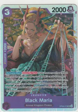 Black Maria OP08-074 English SR Two Legends One Piece Card Game - Image 1