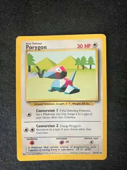 Porygon Conversion 1/Conversion 2 30 HP Pokemon TCG Card 39/102 - Image 1