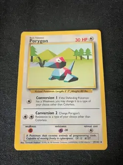 Porygon Conversion 1/Conversion 2 30 HP Pokemon TCG Card 39/102 - Image 2