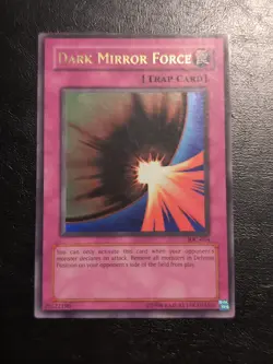 Yu-Gi-Oh! ULTRA RARE HOLO CARD DARK MIRROR FORCE IOC-054 1996 VINTAGE PRINT VLP - Image 1